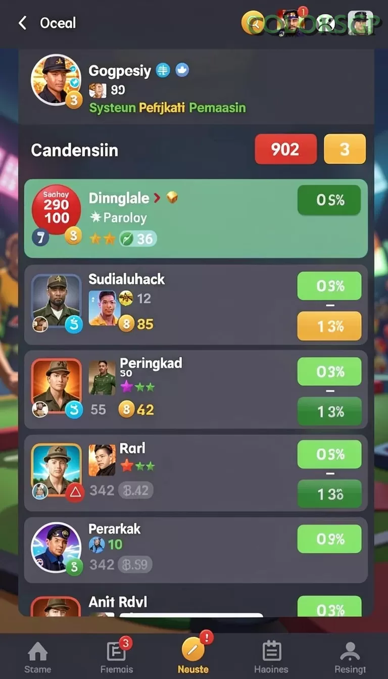 Cuplikan layar PROSLOT — halaman utama