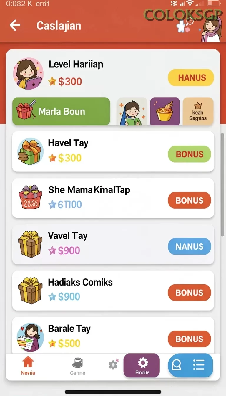 Cuplikan layar HAO788 — halaman utama