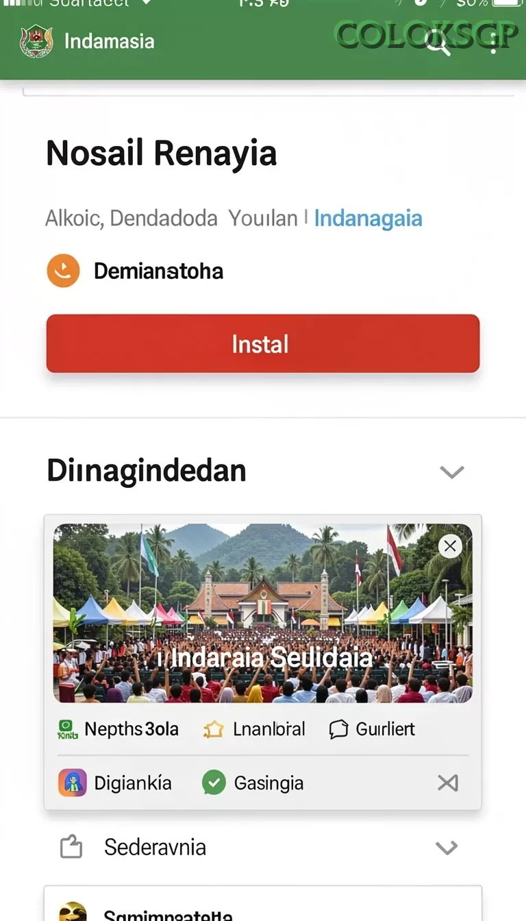 Cuplikan layar CRS99 — menu navigasi