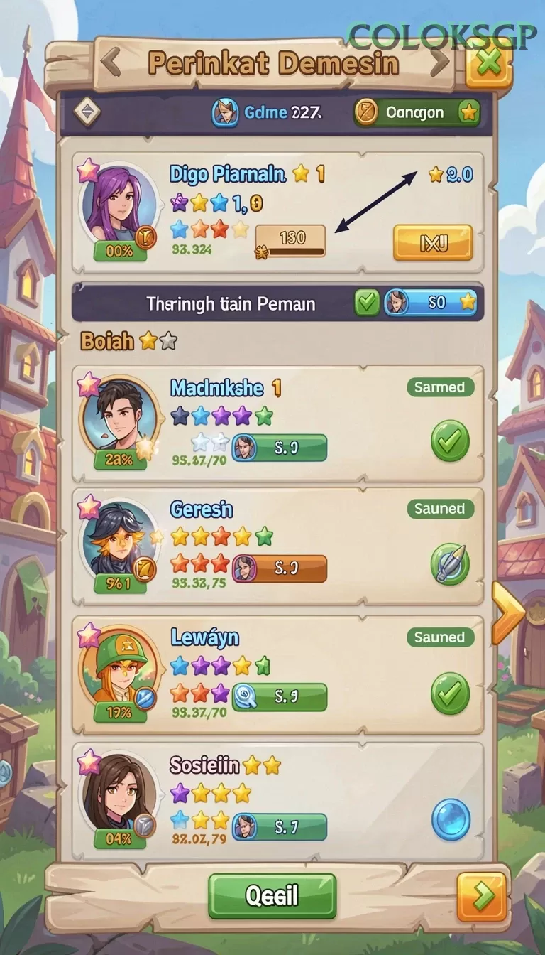 Cuplikan layar 180SLOT — pengaturan akun
